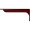 Ekena Millwork Embrey Steel Bracket, Hammered Bright Red 2"W x 16"D x 6 1/2"H BKTM02X16X06EBHRE - alternate 10